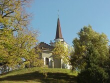 View on the Church of Bussigny