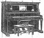 A 'Player piano', invented in 1863 by M. Fourneaux