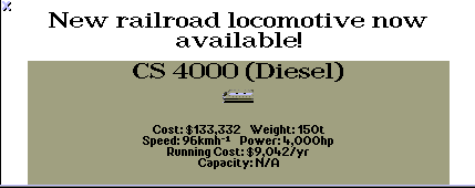 New Locomotive available