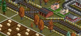 Double railroad track