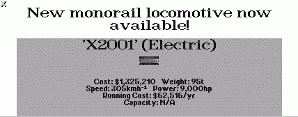 New Monorail Locomotive available