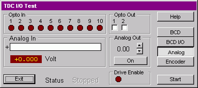 TDC I/O test