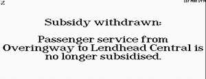 Subsidy withdrawn