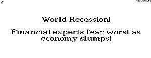 The World Recession of 1970